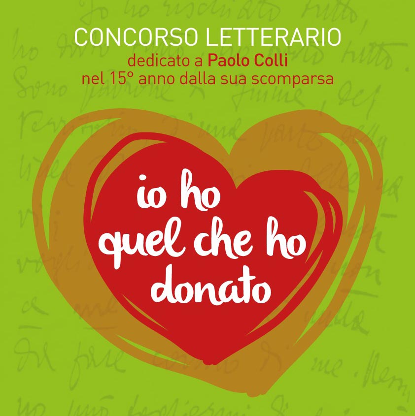 Concorso letterario “Io ho quel che ho donato”